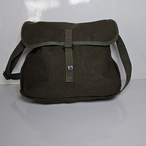 Vtg Kumfort Utility BSG by Byer Mfg Co Orono Maine US - Olive Green Canvas Bag